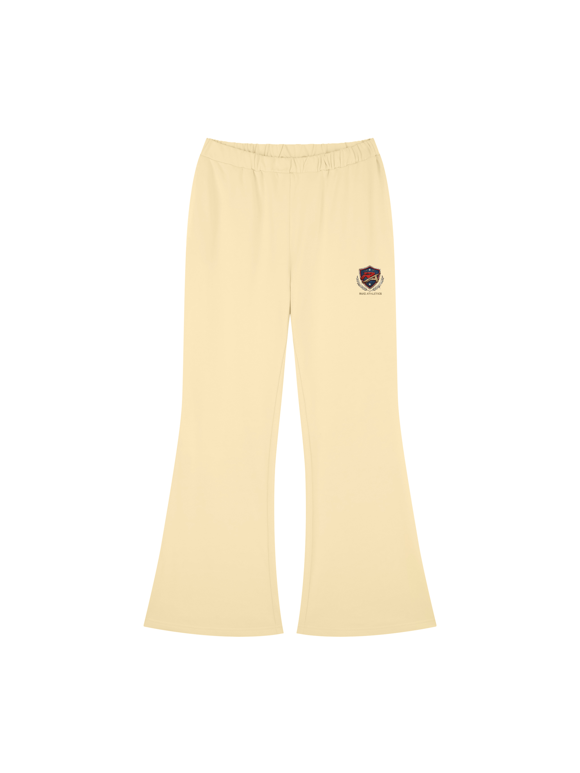 Beige-Front-1-scaled-1.png Women's Slim-Fit Flared Sweatpants - Image 1