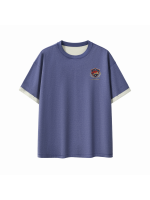 Contrast Cuff Cuffed T-Shirt