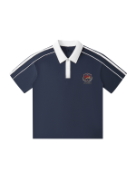 Contrast Collar Short-Sleeve Polo Shirt - Image 2