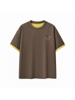 Contrast Cuff Cuffed T-Shirt - Image 2
