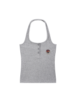 Women's Ribbed Henley Tank Top - Image 2