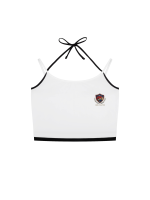Contrast Binding Halter Tank Top - Image 3