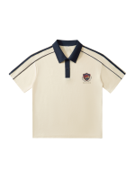 Contrast Collar Short-Sleeve Polo Shirt - Image 3