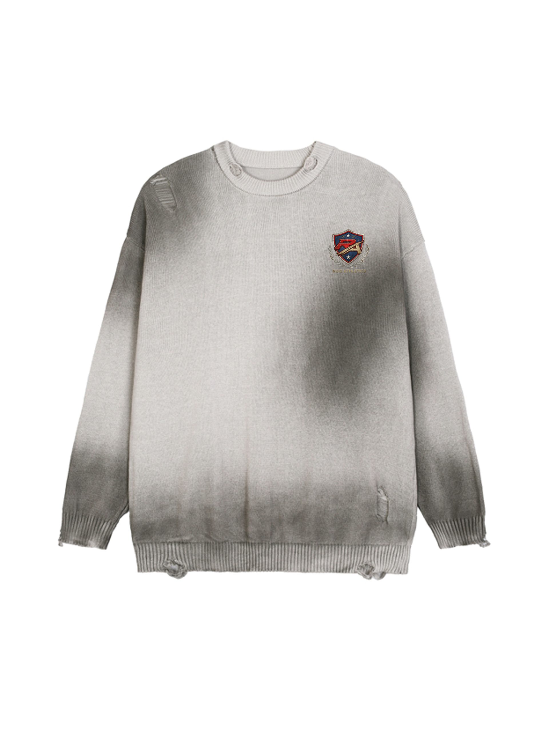 9-1-scaled-1.jpg Sun Fade Distressed Ripped Crewneck sweater - Image 1